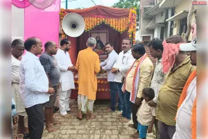 समरसता व एकता के संदेश के साथ निकली संत रविदास कलश वंदन रथ यात्रा