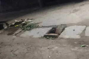 नालियों पर ढक्कन लगाने की मांग