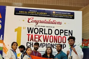 विश्व ओपन ताइक्वांडो में सिद्धार्थनगर के चार खिलाड़ियों ने दिखाया दम, तीन स्वर्ण और एक रजत पदक जीते