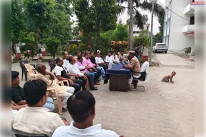 मीडिया से रूबरू हुए नवागत थाना अध्यक्ष गजेंद्र प्रताप सिंह