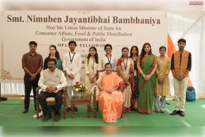 एमपी लीड फेलोशिप' के युवा प्रतिभागियों से केंद्रीय राज्य मंत्री निमुबेन बंभानिया का संवाद