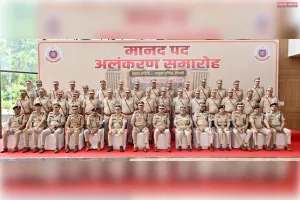 दिल्ली पुलिस मुख्यालय में पिपिंग सेरेमनी आयोजित