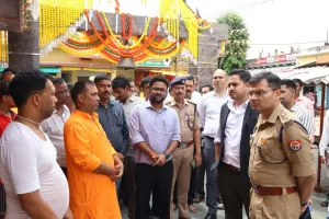 जिलाधिकारी एवं पुलिस अधीक्षक ने शिवद्वार मंदिर में कांवड़ यात्रा व्यवस्थाओं का किया स्थलीय निरीक्षण