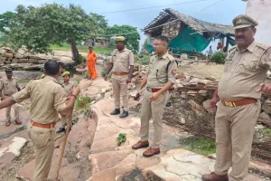 श्रावण मास एवं कांवड़ यात्रा के दृष्टिगत अपर पुलिस अधीक्षक (ऑपरेशन) सोनभद्र द्वारा विजयगढ़ किला का निरीक्षण