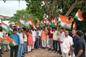 हर घर तिरंगा अभियान के तहत निकाली गई तिरंगा यात्रा, देशभक्ति के रंग में रंगा क्षेत्र