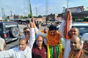 लोकदल के नव नियुक्त प्रदेश अध्यक्ष का हर्रैया में जोर स्वागत