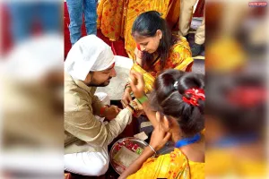 10 हजार से अधिक बहनों से समाजसेवी मनीष मिश्रा ने बंधाया रक्षाबंधन
