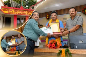 मनरेगा में उत्कृष्ट कार्य के लिए जिले के अधिकारी-कर्मचारी सम्मानित, बीडीओ ख़जनी रमेश शुक्ला को मिला सम्मान