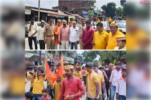 गणेश चतुर्दशी पर निकली भव्य कलश शोभायात्रा