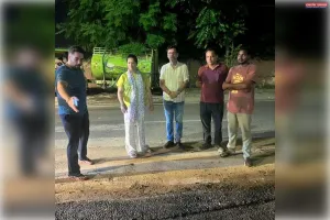 लुधियाना में सड़कों की पुनः-निर्माण कार्यों का मेयर ने किया निरीक्षण