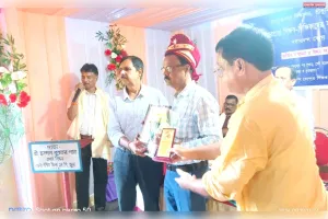 श्रीभूमि जिले के दरगारबंद केंद्र में सेवानिवृत्त शिक्षकों का सम्मान समारोह