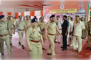 मुख्यमंत्री के आगमन से पूर्व एडीजी ने परखी सुरक्षा व्यवस्था 