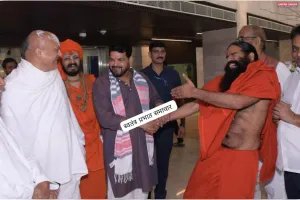 बृजभूषण-बाबा रामदेव की मुलाकात से खत्म हुआ विवाद