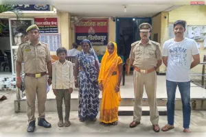 लापता बालक को त्रिलोकपुर पुलिस ने 10 घंटे में लापता  ढूंढा