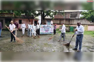 अमेठी में सेवा संकल्प अभियान के तहत चला वृहद स्वच्छता अभियान