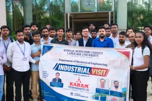 भाषा विवि के मैकेनिकल इंजीनियरिंग विद्यार्थियों ने किया औद्योगिक भ्रमण
