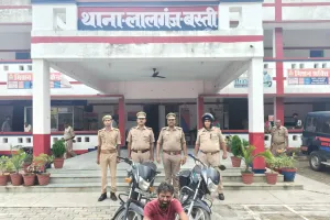 दो चोरी की बाइक के साथ शातिर चोर गिरफ्तार 
