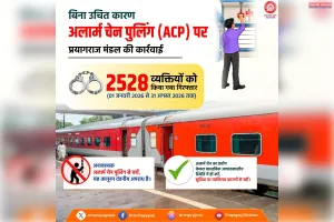 अनावश्यक चेन पुलिंग पर रेलवे की सख्ती, 2528 पर कार्रवाई