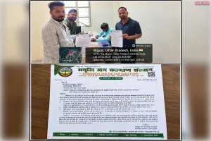 सीएसआर व जनसमस्याओं को लेकर समृद्धि जन कल्याण संस्थान ने एनटीपीसी परियोजना प्रमुख को सौंपा ज्ञापन