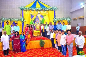 गणपति महाराज की भव्य शोभायात्रा के साथ हुआ विसर्जन