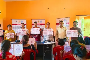 किशोरियों को दिया गया स्वरक्षा एवं महिला अधिकारों का प्रशिक्षण