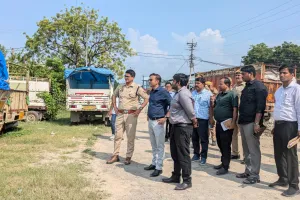 कारपेट एक्सपो मार्ट की तैयारियों का डीएम-एसपी ने लिया जायजा