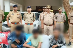 चोपन पुलिस एवं एसओजी टीम की संयुक्त कार्रवाई, अन्तर्राज्यीय गांजा तस्करी गिरोह से जुड़े 03 तस्कर गिरफ्तार