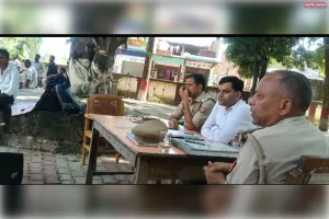 थाना दिवस में पहुंचे एसडीम सी ओ सुनी शिकायतें 