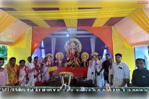 सिलापथार में अर्धशतक के  से अधिक पूजा मंडपों में शारदीय दुर्गोत्सव का आयोजन