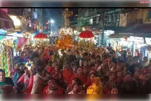 रामलीला समितियों द्वारा निकाली गई राम बारात से पूरा शहर राममय हो गया