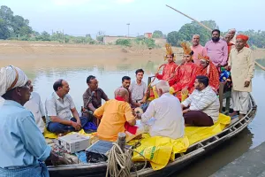 उसका में राम वन गमन और केवट संवाद का हुआ सजीव मंचन