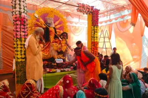 कोन क्षेत्र में नवरात्रि की धूम, सुरक्षा को लेकर प्रशासन अलर्ट