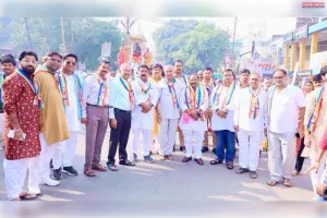 आचार्य विश्रांत सागर महाराज के सानिध्य में निकली भगवान आदिनाथ की भव्य रथयात्रा