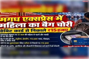 प्रयागराज में मगध एक्सप्रेस में महिला का बैग चोरी