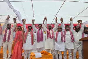 कुशीनगर : खड्डा में कुशवाहा PDA जन पंचायत में उमड़ा जनसमूह