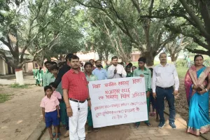 मानसिक स्वास्थ्य को लेकर जागरूक हुए छात्र, प्रभात फेरी निकालकर दिया तनावमुक्त जीवन का संदेश
