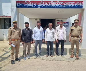 निबोहरा पुलिस द्वारा चार वारंटियों को किया गिरफ्तार 