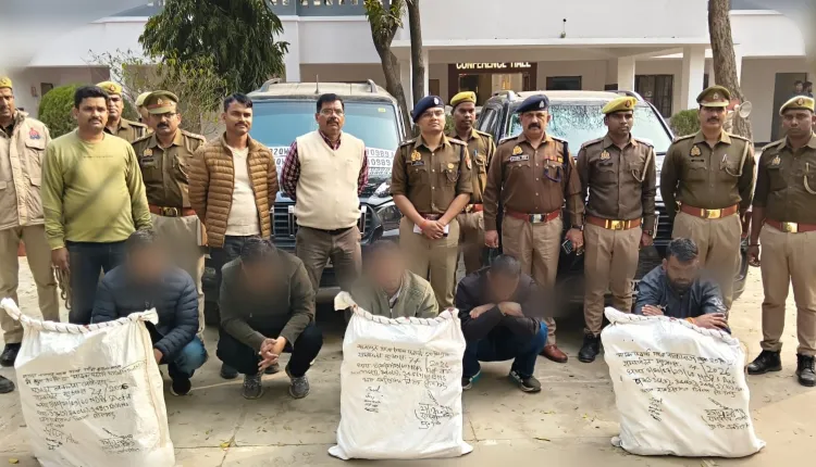 सोनभद्र पुलिस को मिली बड़ी  कामयाबी ,05  गांजा तस्कर गिरफ्तार