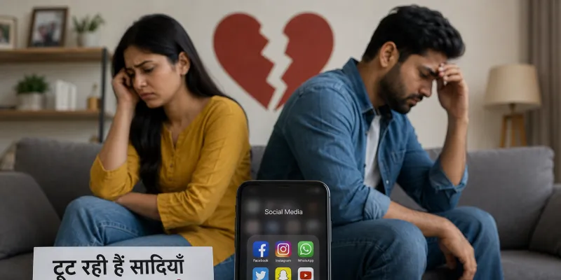 सोशल मीडिया की बढ़ती दखल से रिश्तों में दरार, टूटती शादियों की नई वजह बन रहा डिजिटल संसार