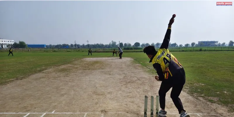 डॉक्टर्स इलेवन ने टीचर्स इलेवन को 7 रनों हराकर श्रृंखला 3-0 से जीता
