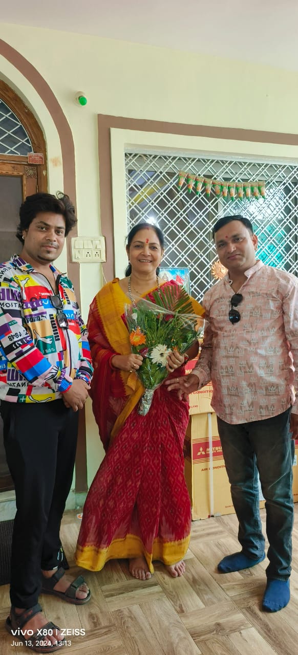 नगर भाजयुमो ने किया भारती पारधी का आत्मीय स्वागत