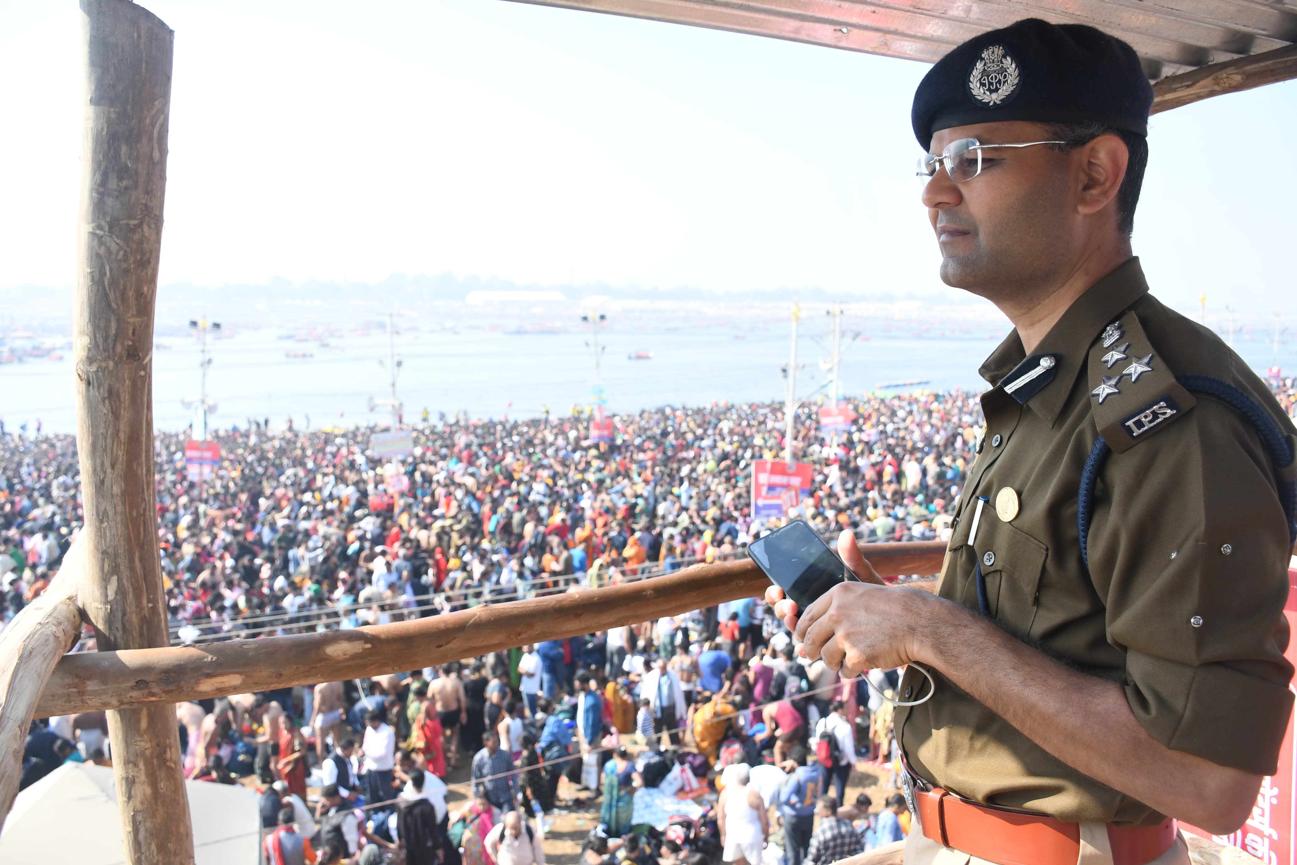 सुरक्षा के प्रति सतर्क रहा प्रशासन।