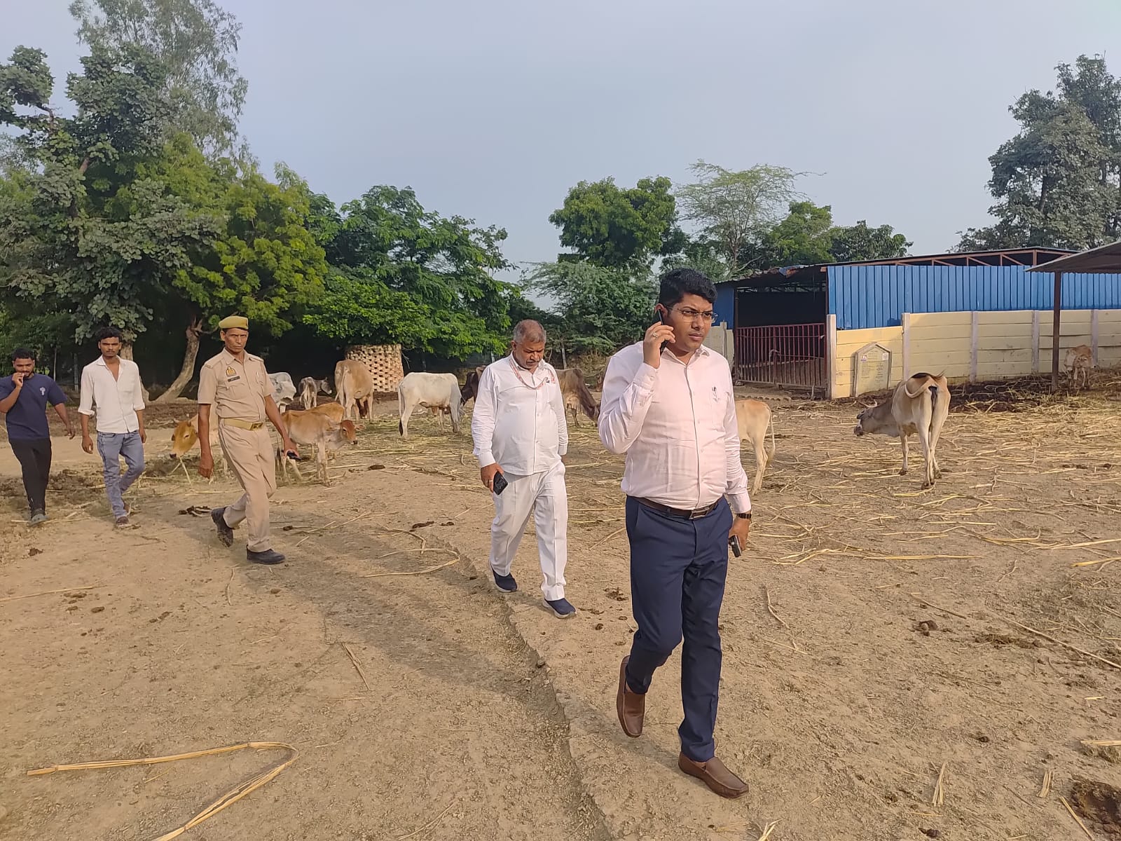 नवांगतुक एसडीएम पवन पटेल एक्शन मोड मे गौशालाओं का किया औचक निरीक्षण